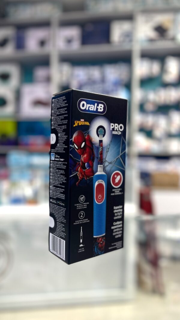 مسواک برقی کودک اورال بی Pro Kids 3+ طرح اسپایدرمن